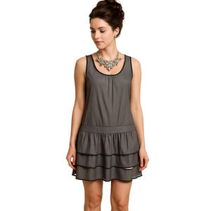 WALTER *Vintage* Drop Waist Ruffle Skirt Party Mini Dress